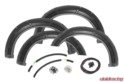 Rough Country Defender Pocket Fender Flares PQ Race Red - A-F20231-PQ