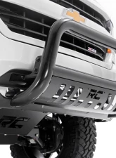 Rough Country Black Bull Bar for Chevrolet Silverado 1500 2007-2019, 3-Inch Diameter Tubing                                     - B-C2071 - Image 2
