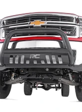 Rough Country Black Bull Bar for Chevrolet Silverado 1500 2007-2019, 3-Inch Diameter Tubing                                     - B-C2071 - Image 6