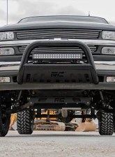 Rough Country Black Bull Bar for Chevy Silverado 1500 1999-2007, 3-Inch Tubing, Easy Install                                     - B-C2991 - Image 4