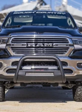 Rough Country Black LED Bull Bar for 2009-2022 Dodge Ram 1500, 3-Inch Steel, Easy Install                                     - B-D4091 - Image 2