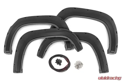 Rough Country Pocket Fender Flares for 2023-2024 Chevrolet Colorado, Summit White, UV Protected - F-C12311-GAZ