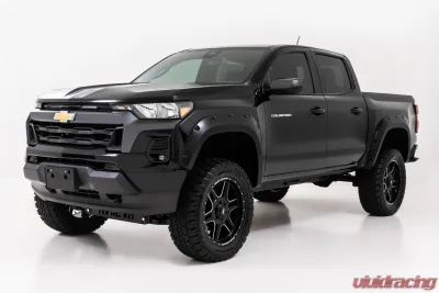 Rough Country Pocket Fender Flares for 2023-2024 Chevrolet Colorado, Summit White, UV Protected - F-C12311-GAZ