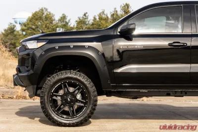 Rough Country Pocket Fender Flares GXD Sterling Grey Metallic for 2023-2024 Chevrolet Colorado - F-C12311-GXD