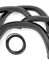 Rough Country SF1 Fender Flares for Ram 1500 2019-2024, Flat Black, Durable ABS, 2 in. Coverage                                     - F-D319201-PRS - Image 2