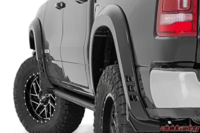 Rough Country Fender Flares SF1 for Ram 1500 2019-2024, Delmonico Red, Durable ABS - F-D319201-PRV