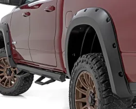 Rough Country Pocket Fender Flares Gloss Black for 2025 Ram 1500 - Durable ABS, Easy Install