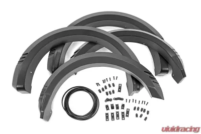 Rough Country Fender Flares SF1 E2 for 2018-2020 Ford F-150, Magma Red, Durable ABS Material - F-F318201-E2