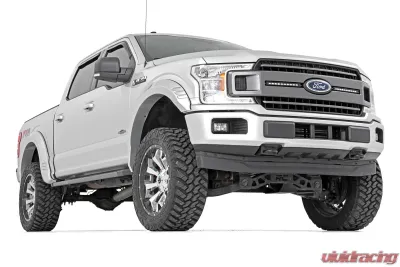 Rough Country Fender Flares SF1 for Ford F-150 2018-2020, Abyss Gray, Durable ABS Material - F-F318201-ME