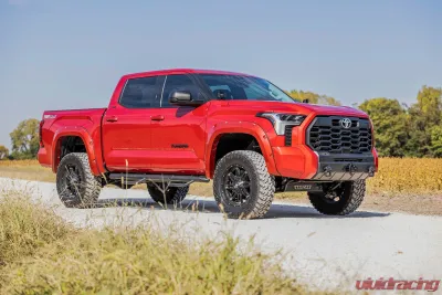 Rough Country Pocket Fender Flares 218 for 2022-2024 Toyota Tundra, Midnight Black Metallic - F-T11413-218