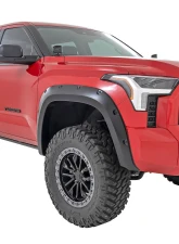 Rough Country Pocket Fender Flares 218 for 2022-2024 Toyota Tundra, Midnight Black Metallic                                     - F-T11413-218 - Image 5