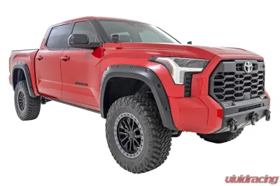 Rough Country Pocket Fender Flares 218 for 2022-2024 Toyota Tundra, Midnight Black Metallic - F-T11413-218