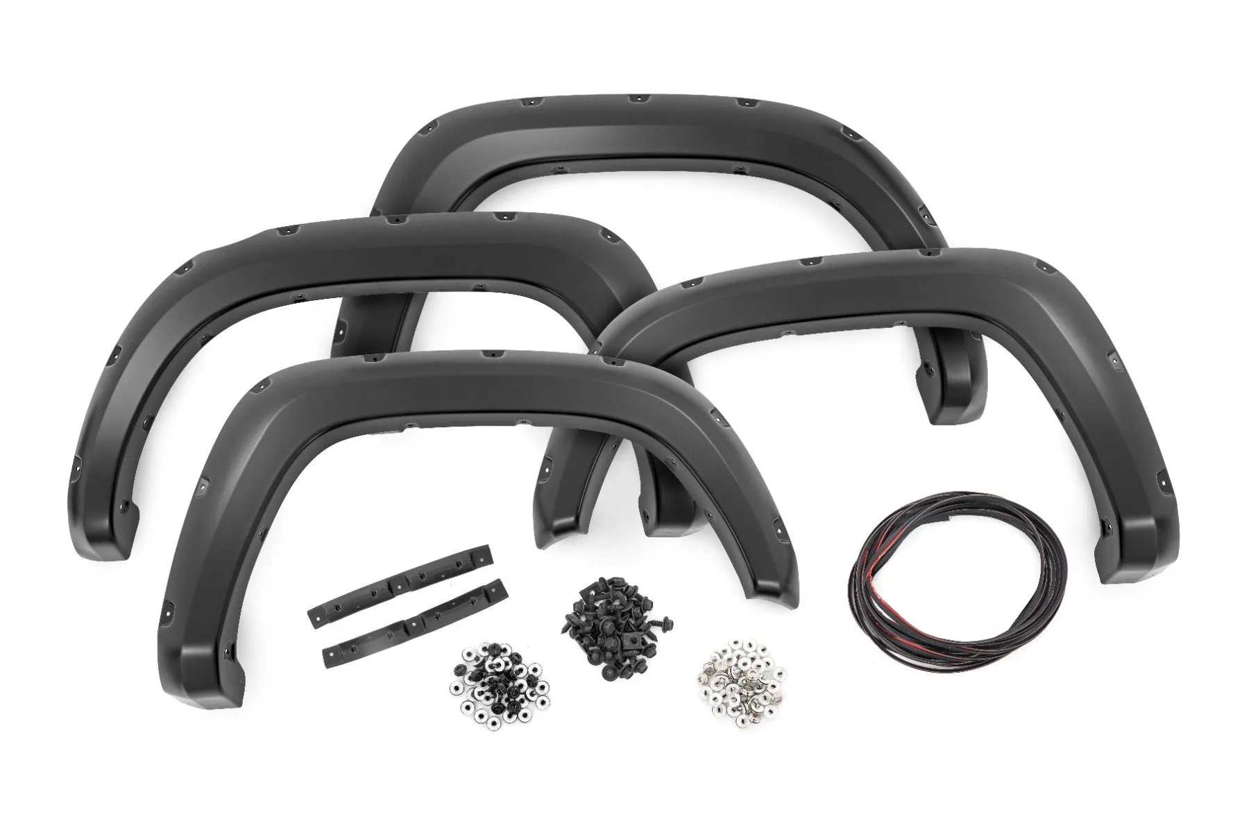 Rough Country Pocket Fender Flares 588 Electric Lime Toyota Tacoma 2WD | 4WD 2016-2023 - F-T11621A-588