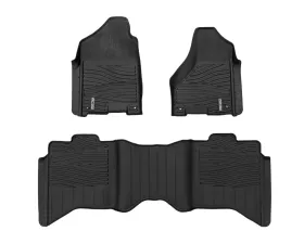 Rough Country Flex-Fit Floor Mats FR & RR Crew Cab Ram 1500 2WD | 4WD 2012-2018 & Classic