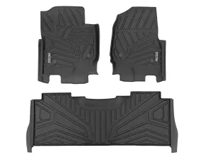 Rough Country Flex-Fit Floor Mats Front and Rear Ford F-250 | F-350 Super Duty 17-25