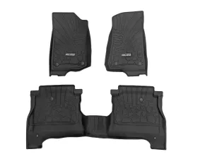 Rough Country Flex-Fit Floor Mats FR & RR RR Lockable Jeep Gladiator JT 4WD 20-25