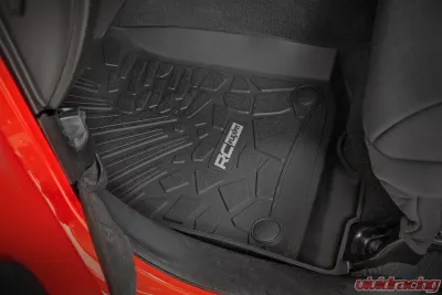 Rough Country Flex-Fit Floor Mats FR & RR RR Lockable Jeep Gladiator JT 4WD 20-25 - FF-61501