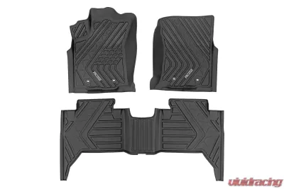 Rough Country Flex-Fit Floor Mats Front and Rear - FF-71216