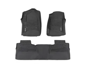 Rough Country Flex-Fit Floor Mats FR & RR FR Bucket Crew