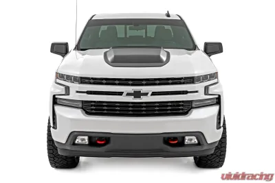 Rough Country Hood Scoop G9K Satin Steel Chevy Silverado 1500 2WD | 4WD 2019-2025 & Classic - HS10010-G9K