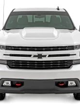 Rough Country Hood Scoop GAZ Summit White Chevy Silverado 1500 2WD | 4WD 2019-2025 & Classic                                     - HS10010-GAZ - Image 2
