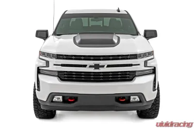 Rough Country Hood Scoop GXG Tungsten Chevy Silverado 1500 2WD | 4WD 2019-2025 & Classic - HS10010-GXG