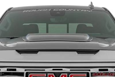 Rough Country Hood Scoop GBA Black GMC Sierra 1500 2WD | 4WD 2019-2025 - HS40010-GBA