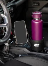 Rough Country 2-in-1 Expanding Cup and Phone Holder, Fits 2.69in - 3.9in Cup Holders                                     - J5054 - Image 2