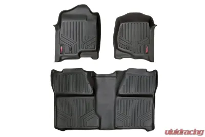 Rough Country Heavy Duty Floor Mats - Front and Rear Combo Crew Cab Models - M-20713