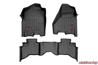 Rough Country Floor Armor Heavy Duty Floor Mats for 2012-2024 Ram 1500 Quad Cab - M-31212