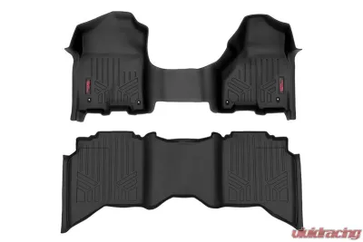 Rough Country Floor Armor Heavy Duty Floor Mats for 2012-2024 Ram 1500 Crew/Mega Cab - M-31313