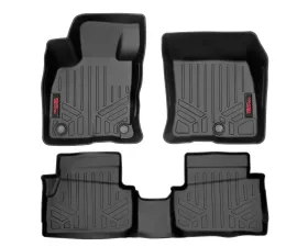 Rough Country Floor Armor Heavy Duty Floor Mats for 2022-2023 Ford Maverick, Eco-Friendly Polyethylene
