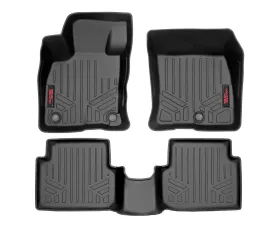 Rough Country Floor Mats Front and Rear for 2022-2024 Ford Maverick - Heavy Duty, Eco-Friendly
