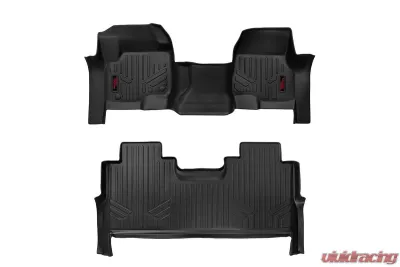Rough Country Floor Armor Heavy Duty Floor Mats for Ford F-250/F-350 Super Duty 2017-2024 - M-51173
