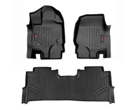 Rough Country Floor Mats FR & RR FR Buckets Ford F-150 15-25 | F-150 Lightning 22-25 | Raptor 17-25