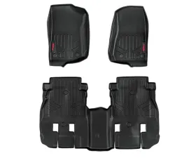 Rough Country Floor Mats FR & RR 4 Door Jeep Wrangler Unlimited 4WD 2018-2025