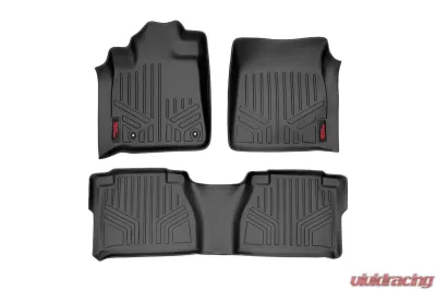 Rough Country Heavy Duty Floor Mats - Front and Rear Combo Double Cab Models Toyota Tundra 2007-2011 - M-70713