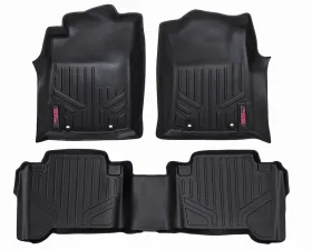 Rough Country Floor Armor Heavy Duty Floor Mats for 2012-2015 Toyota Tacoma Double Cab
