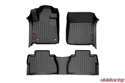 Rough Country Heavy Duty Floor Mats Front | Rear Toyota Tundra Crew Max 2014-2020 - M-71770