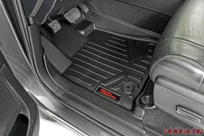 Rough Country Heavy Duty Floor Mats Front | Rear Toyota Tundra Crew Max 2014-2020 - M-71770