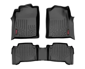 Rough Country Floor Armor Heavy Duty Floor Mats for 2005-2011 Toyota Tacoma, Eco-Friendly Polyethylene