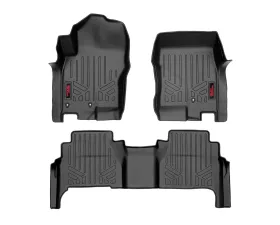 Rough Country Floor Mats FR & RR Crew Cab Nissan Frontier 2WD | 4WD 2008-2021
