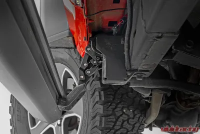 Rough Country Power Running Boards for 2018-2024 Jeep Wrangler 4 Door, Dual Electric Motor - PSR610430