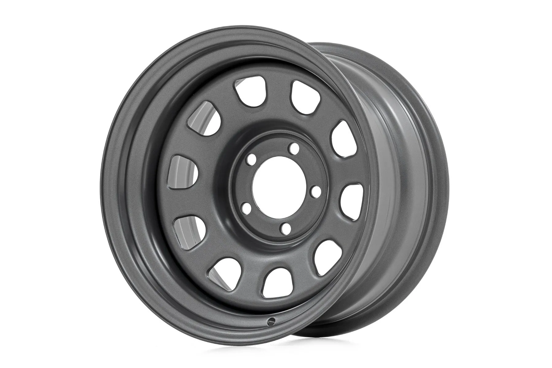 Rough Country Steel Wheel Gray 15x8 5x4.5 3.30 Bore -19 - RC158545G