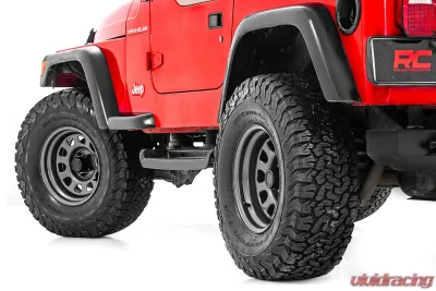Rough Country Steel Wheel Gray 15x10 5x4.5 3.30 Bore -39 for Dodge, Ford, Jeep, Toyota - RC51-5165G