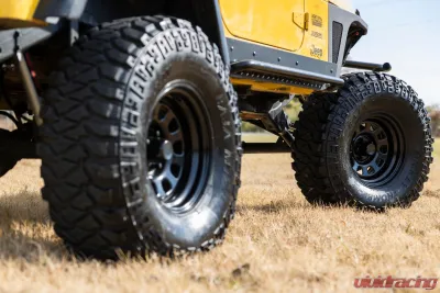 Rough Country Steel Wheel Black 16x8 5x5.5 -12 for Ford Bronco, F-150, Jeep CJ5/CJ7/Scrambler - RC51-6885