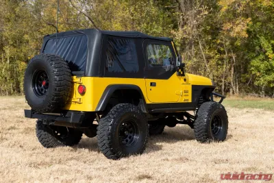 Rough Country Steel Wheel Black 16x8 5x5.5 -12 for Ford Bronco, F-150, Jeep CJ5/CJ7/Scrambler - RC51-6885