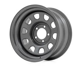 Rough Country Steel Wheel Gray 17x9 6x5.5 4.25 Bore -12 for Chevrolet, GMC, Toyota, Ford, Jeep