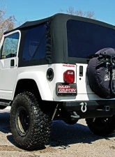 Rough Country Jeep Replacement Soft Top, Black 97-06 TJ Wrangler Full Steel Doors Jeep Wrangler 1997-2006                                     - RC85020.35 - Image 4