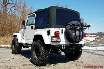 Rough Country Jeep Replacement Soft Top, Black 97-06 TJ Wrangler Full Steel Doors Jeep Wrangler 1997-2006 - RC85020.35